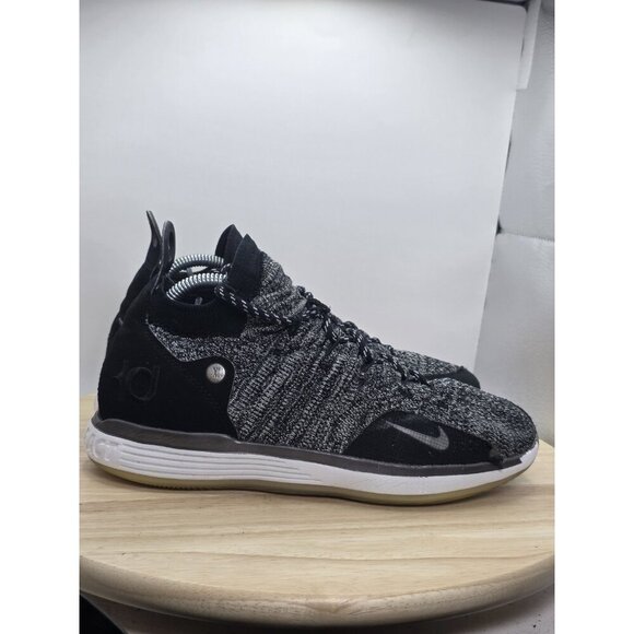 Nike KD11 XI Flyknit GS Oreo Black White  Women's Sz 8/Youth Sz 6.5 Y - Picture 2 of 8